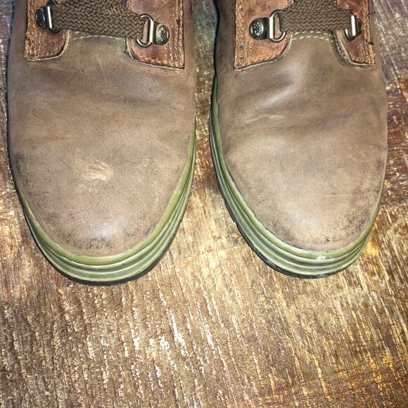 Timberland Womens 8 Brown Leather Hiking Combat Ankle Boot Gorpcore Outdoor - Picture 10 of 10